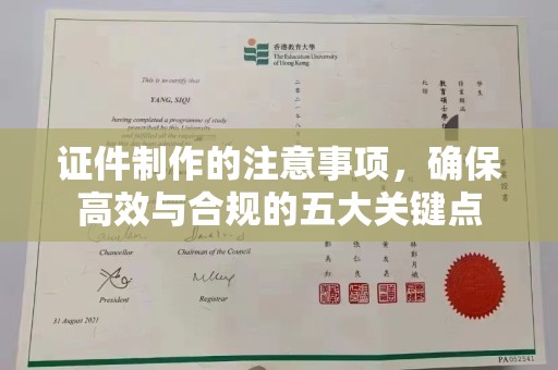 宝丰证件制作的注意事项，确保高效与合规的五大关键点